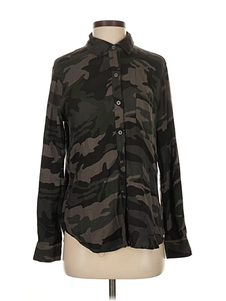 Pre-owned Rails Long Sleeve Button Down Shirt In Black