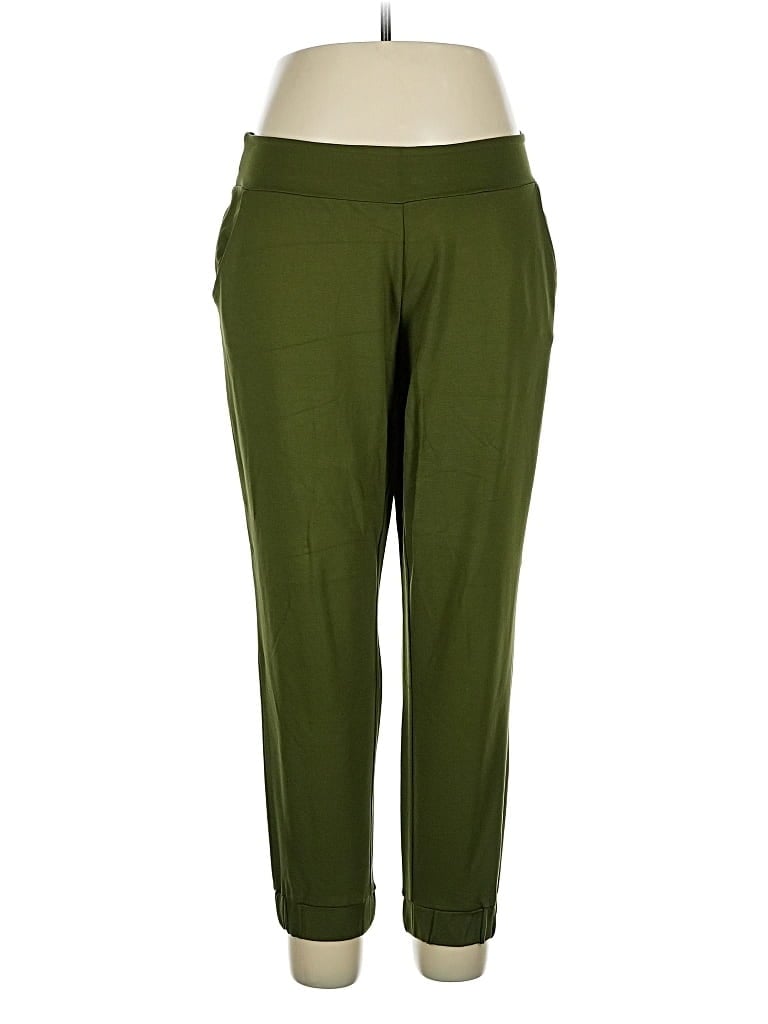 Pre-owned Belle By Kim Gravel Active Pants In Green