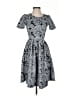 Lularoe Paisley Gray Cocktail Dress Size XS - photo 1
