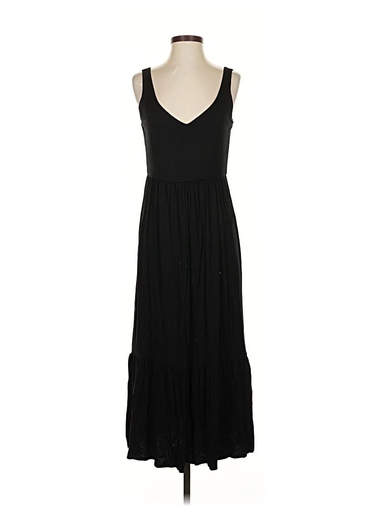 Pre-owned Loft Beach Casual Dress In Black