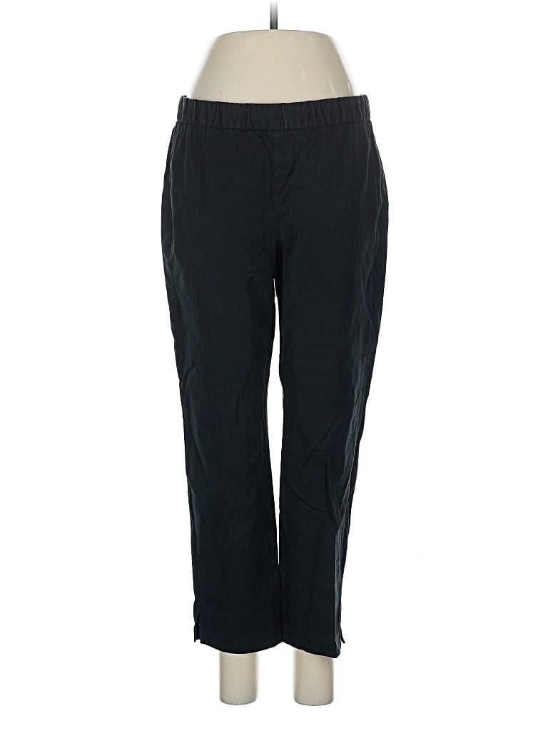 Pre-owned Eileen Fisher Track Pants In Black
