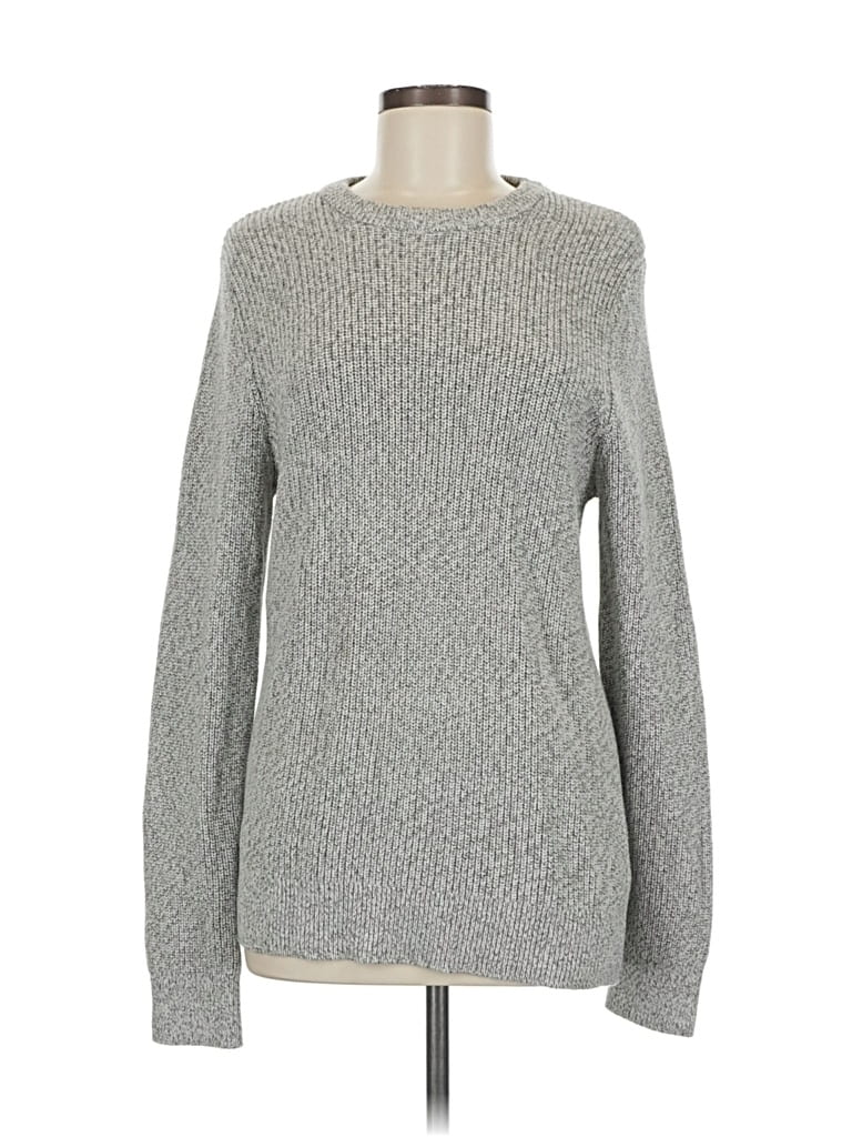 Pre-owned H&m Pullover Sweater In Gray