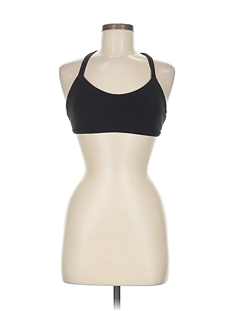 Pre-owned Lululemon Athletica Tank Top Black Halter Neckline Tops