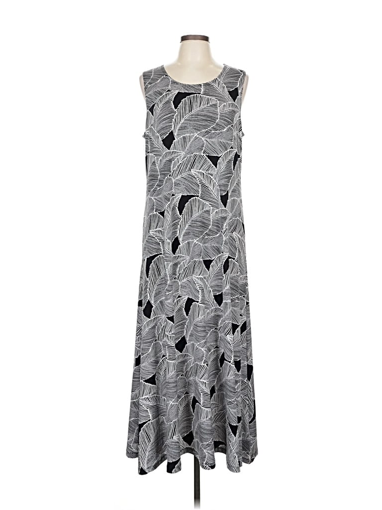 Pre-owned Attitudes By Renee Casual Dress In Gray