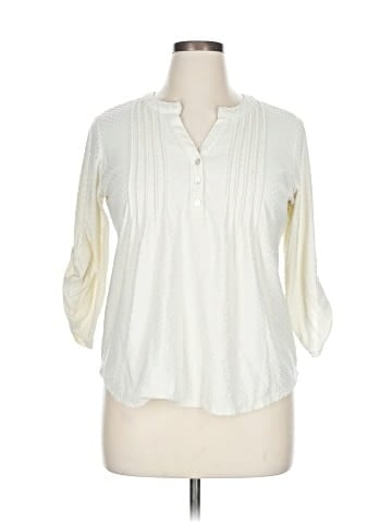 NY Collection 3/4 Sleeve Blouse (view 1)