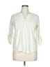 NY Collection 100% Polyester Ivory 3/4 Sleeve Blouse Size XL - photo 1