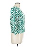 Rafaella 100% Cotton Teal Cardigan Size L - photo 4