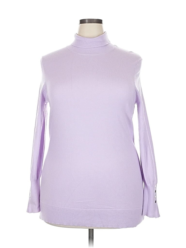 Pre-owned Torrid Turtleneck Sweater In Purple