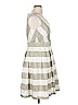 DressBarn 100% Polyester Stripes Ivory Cocktail Dress Size 16 - photo 4