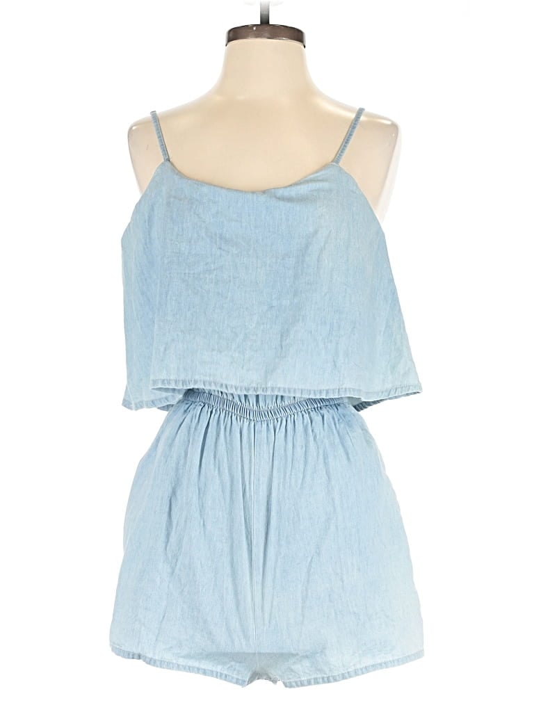 Poof Couture Romper In Blue