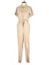 Sincerely Jules Metallic Tan Jumpsuit Size S - photo 1