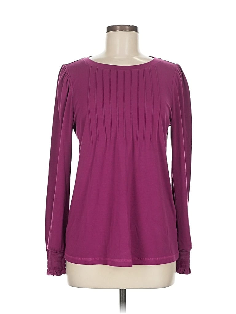 AUTOMET Pre-owned Long Sleeve Blouse In Purple