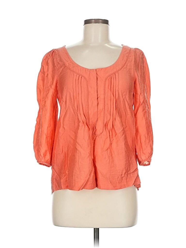 Pre-owned Day Birger Et Mikkelsen 3/4 Sleeve Blouse In Orange