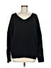 Emery Rose Solid Black Pullover Sweater Size M - photo 1
