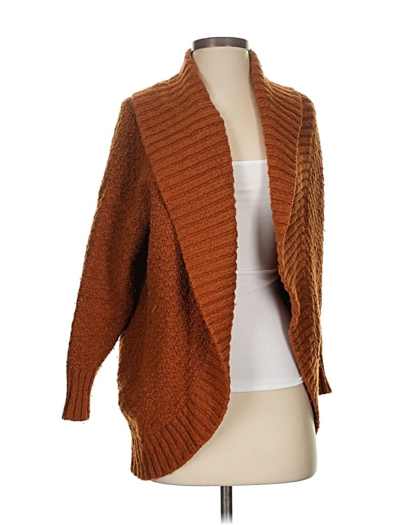 Pre-owned By Anthropologie Cardigan Sweater In Brown