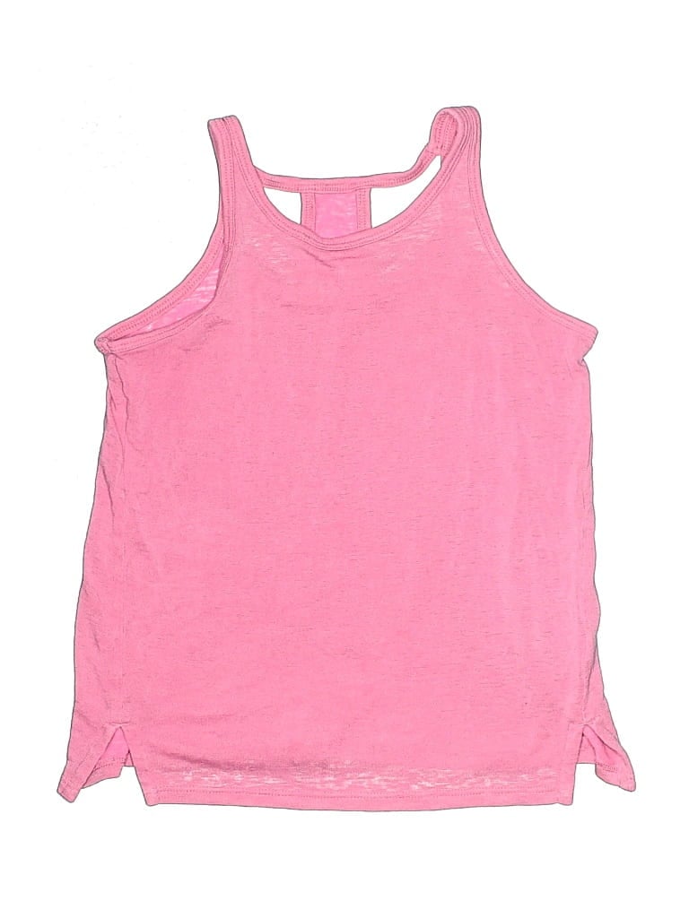 Pre-owned Athleta Girl Kids' Tank Top Pink Halter Neckline Tops