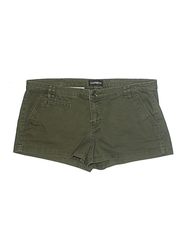 Pre-owned Express Khaki Shorts In Green