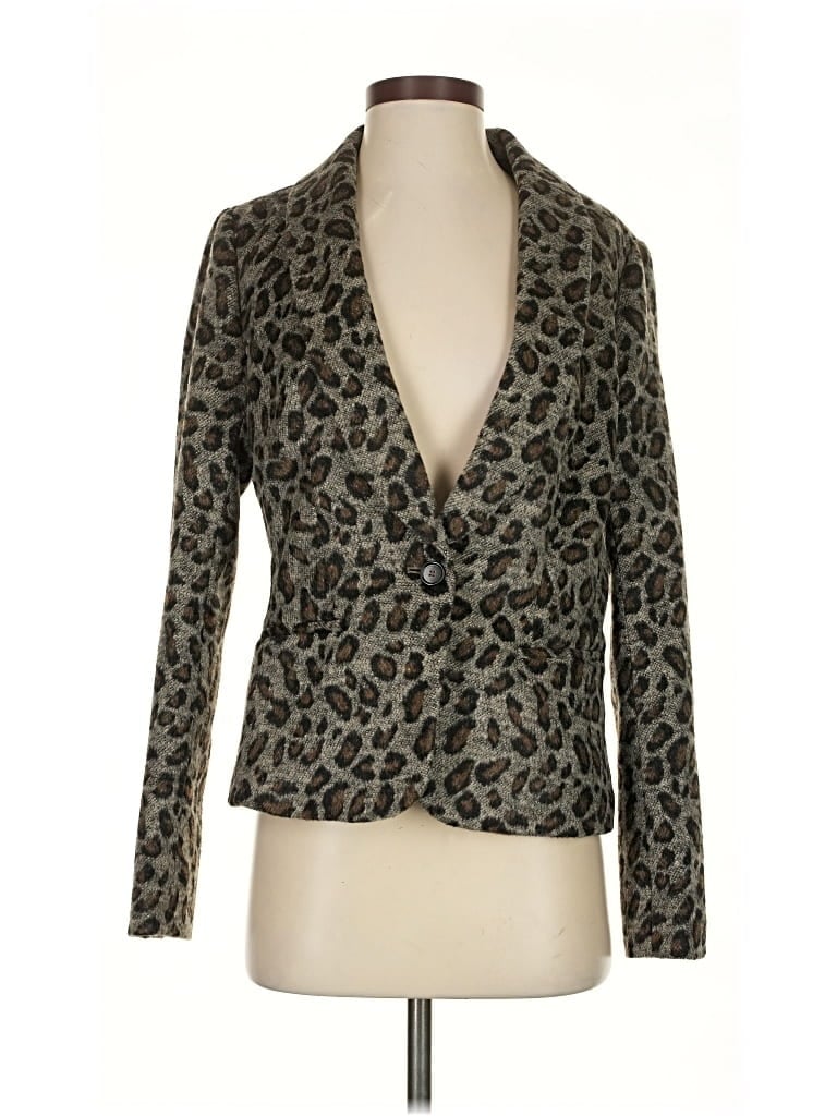 Pre-owned Ann Taylor Loft Blazer Jacket In Gold