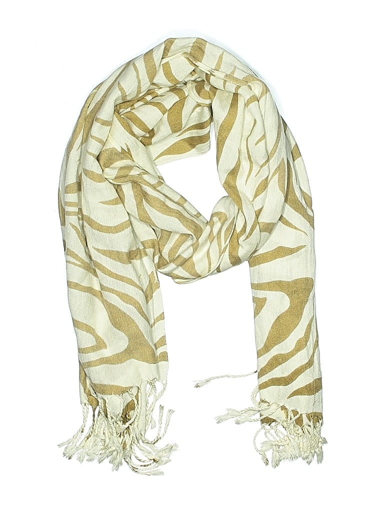 Pre-owned Assorted Brands Scarf In White