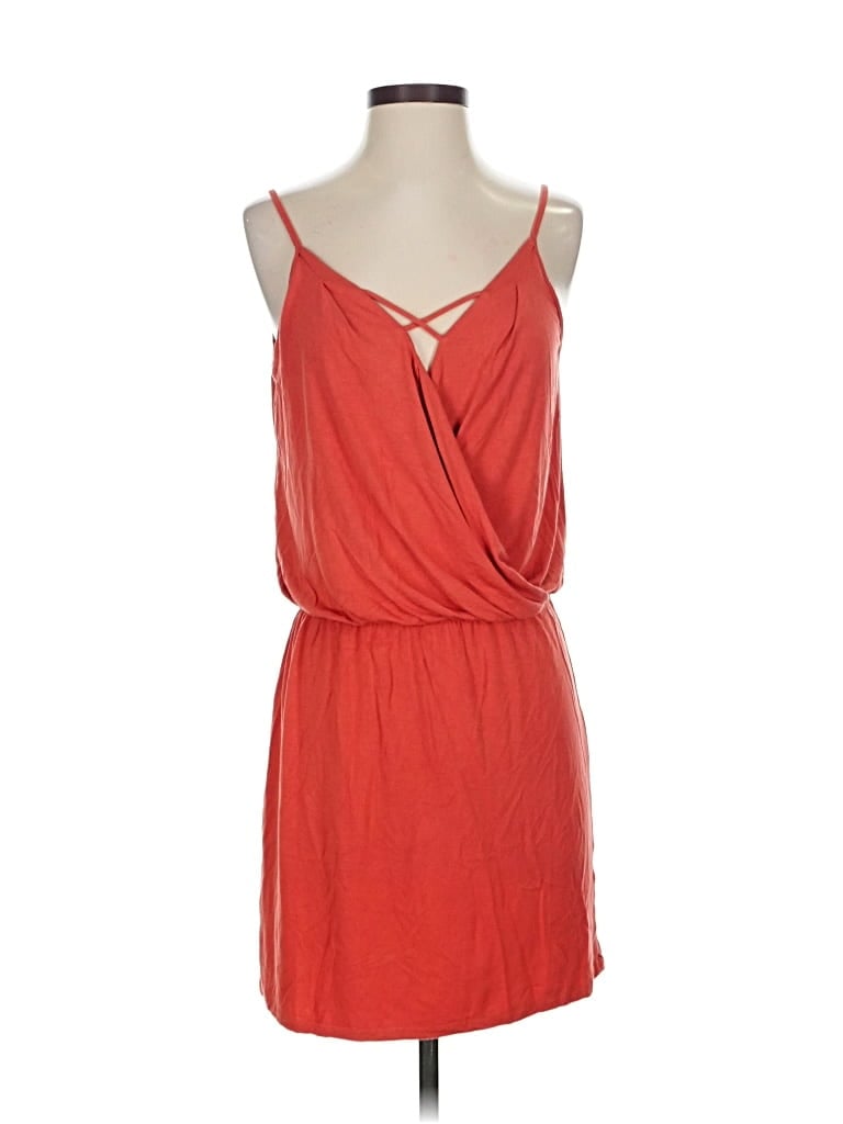 Pre-owned Krisa Casual Dress In Orange