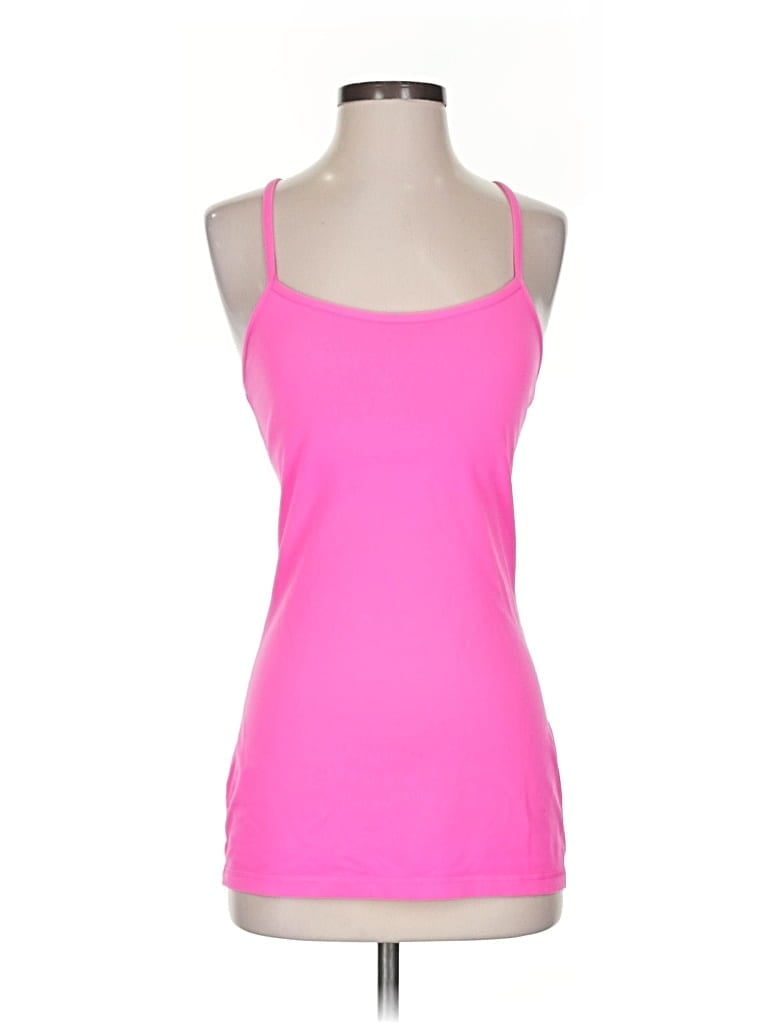 Pre-owned Lululemon Athletica Tank Top Pink Strapless Neckline Tops