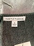 Notations 100% Acrylic Black Gray Pullover Sweater Size S - photo 7