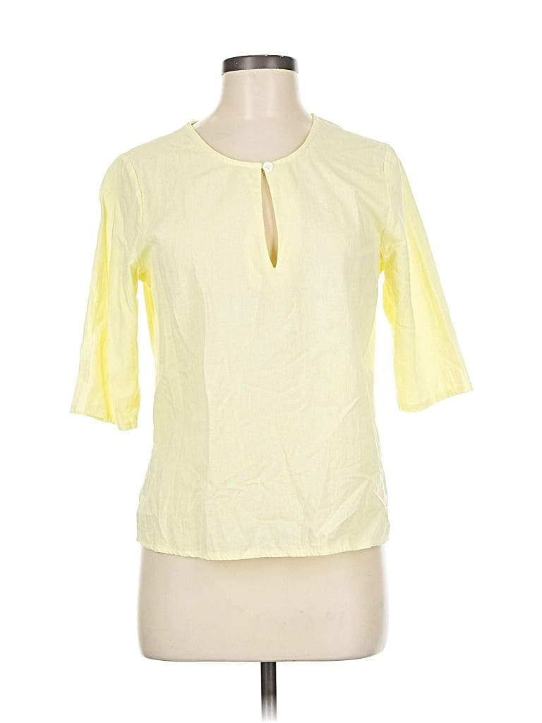 UNBRANDED Pre-owned Short Sleeve Blouse In Yellow