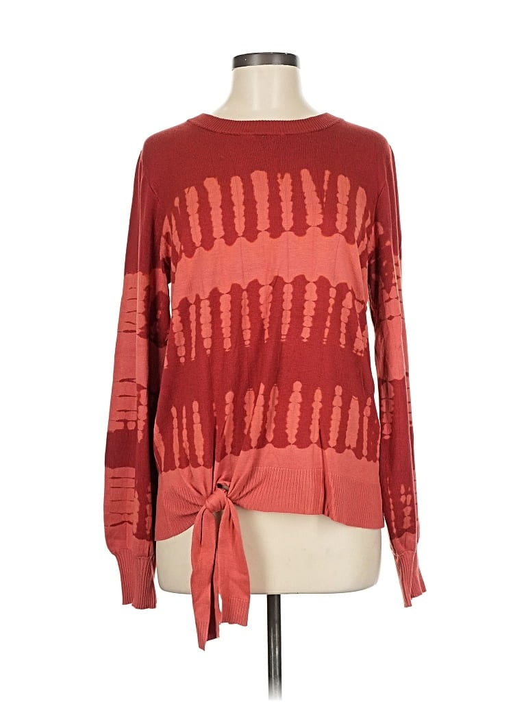 Pre-owned Simply Vera Vera Wang Pullover Sweater In Red