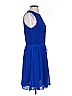 MICHAEL Michael Kors 100% Polyester Solid Blue Casual Dress Size 4 - photo 4