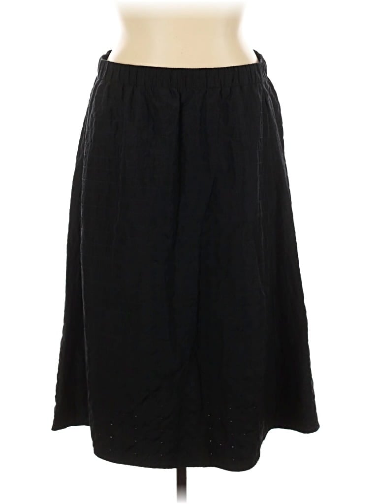 EILEEN FISHER Pre-owned Silk Skirt In Black