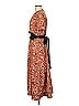 Cedric Charlier 100% Polyester Paisley Orange Casual Dress Size 6 - photo 5