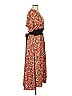 Cedric Charlier 100% Polyester Paisley Orange Casual Dress Size 6 - photo 4
