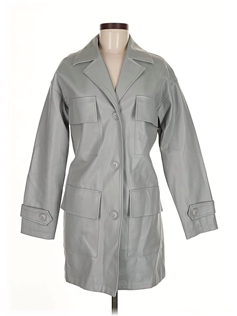 Forever 21 Trenchcoat In Gray