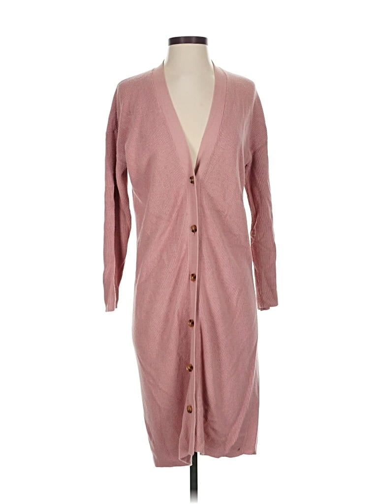 Pre-owned Ann Taylor Cardigan Sweater In Pink