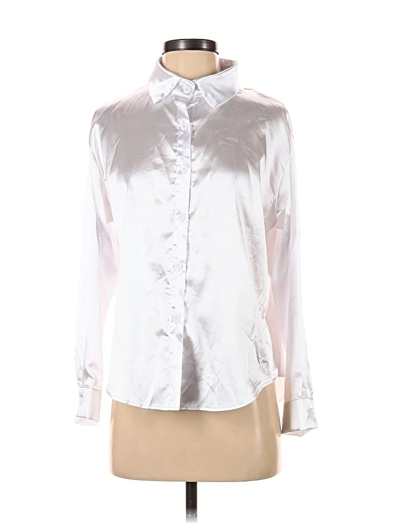 UNBRANDED Pre-owned Long Sleeve Blouse In White