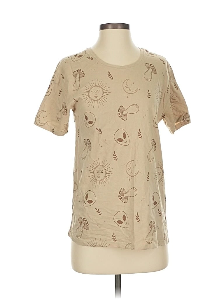 Pre-owned Assorted Brands Short Sleeve T-shirt In Brown