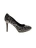 Donald J Pliner Animal Print Gray Black Heels Size 7 - photo 1