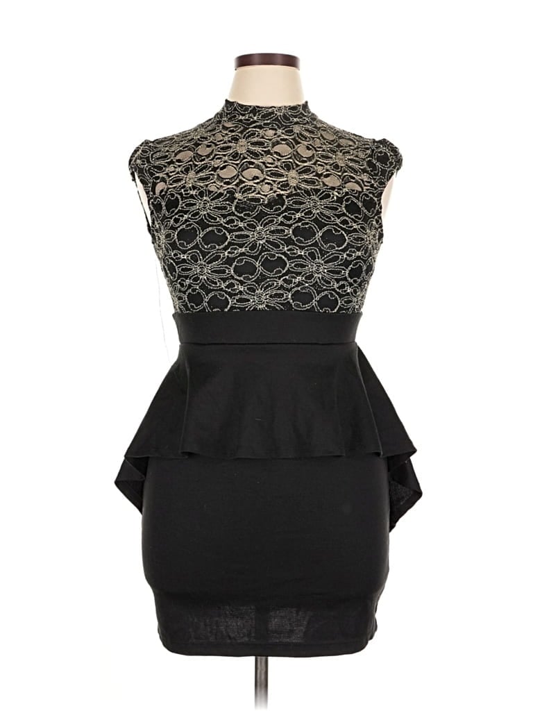 Pre-owned Mystic Cocktail Dress In Black