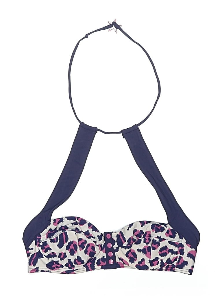 MARC BY MARC JACOBS Pre-owned Swimsuit Top Blue Animal Print Pattern Swimwear
