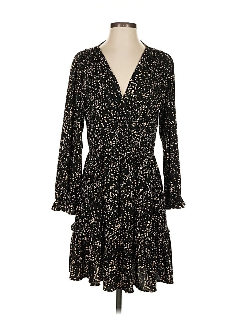 Pre-owned Mng Casual Dress In Black