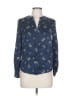 Joie 100% Silk Blue Long Sleeve Silk Top Size 32 waist - photo 1