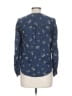Joie 100% Silk Blue Long Sleeve Silk Top Size 32 waist - photo 2