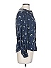 Joie 100% Silk Blue Long Sleeve Silk Top Size 32 waist - photo 4