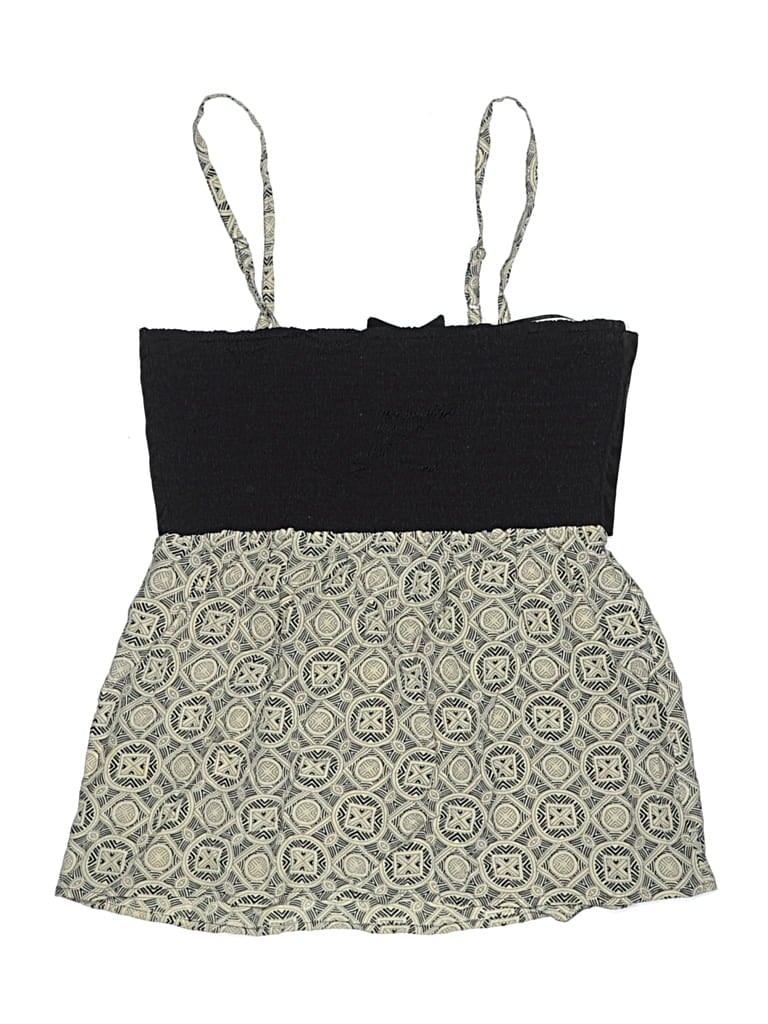 Pre-owned Wish Kids' Sleeveless Top Gray Strapless Neckline Tops