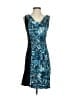 BCBGMAXAZRIA Graphic Blue Cocktail Dress Size S - photo 1