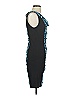 BCBGMAXAZRIA Graphic Blue Cocktail Dress Size S - photo 4