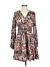 Unbranded 100% Polyester Paisley Brown Casual Dress Size M - photo 1
