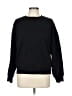 Caracilia Solid Black Sweatshirt Size L - photo 1