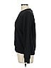 Caracilia Solid Black Sweatshirt Size L - photo 5