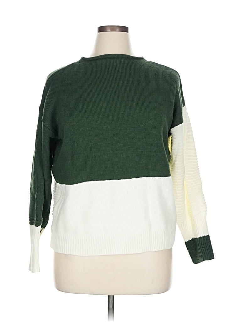 Pre-owned Unbranded Pullover Sweater In Green